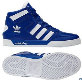 new Adidas Originals Hard Court Hi Top Mens Blue Royal Shoes Boots