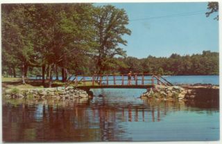Crivitz WI Marinette County Park Bridge Postcard   Wisconsin