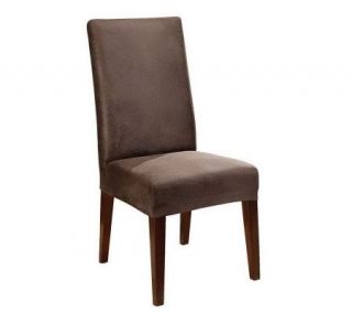 Sure Fit Stretch Faux Leather Shorty Dining Chair Slipcover — 