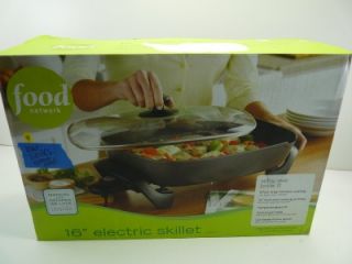 Food Network 16 Electric Skillet Nonstick Cooking Surface Kitchen