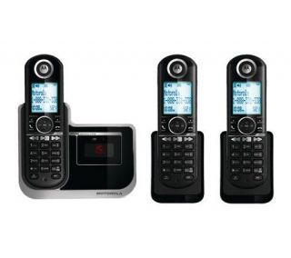 Motorola L803 Dect 6.0 Answering System w/3 Cordless Handsets