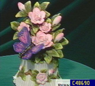 Seymour Mann Porcelain Butterfly Musical —
