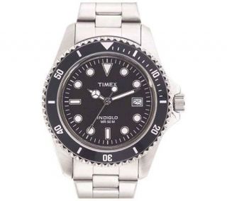 Timex Mens Classic Coin Edged Bezel Bracelet Watch —