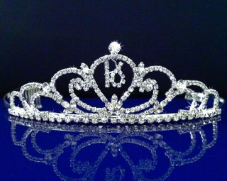These jeweled tiaras crown are the perfect accessory for 16th birthday