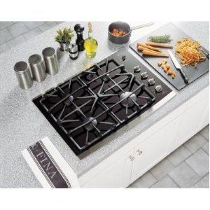 GE Profile JGP940SEKSS 30 Gas Cooktop Glass and Stainless NEW