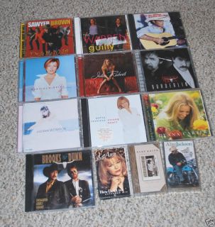 Music Lot CDs Vintage Cassette Tapes Country Hits