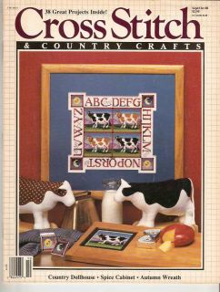 Cross Stitch Country Crafts Magazine Sept Oct 1988