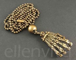 Cool Sci fi High Tech Robot Hand Pendant Necklace Jewelry  Bronze Tone