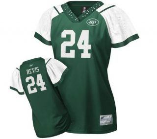 NFL Jets Darrelle Revis Womens Field Flirt Fashion Jersey —