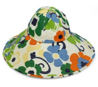 San Diego Hat Company Floral Print Wide Brim Sun Hat —