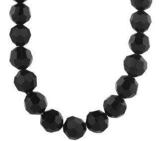 38 inch Bold Graduated Faceted Bead Necklace —