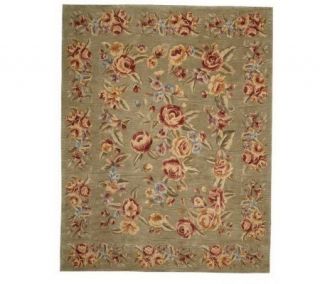 Royal Palace Floral Garden 73X93 Handmade Wool Rug —