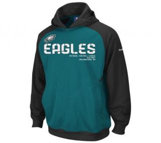 NFL Eagles Mens Sideline Performance Hooded Sweatshirt —