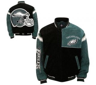 NFL Philadelphia Eagles Genuine Suede Leather Jacket —