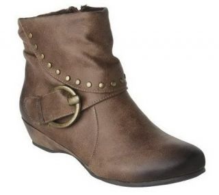 BareTraps Shaela Ankle Boots w/Stud & Buckle Detail   A218697