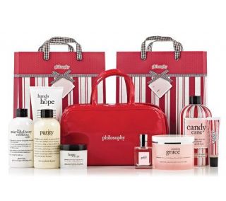 philosophy holiday 8 pc. deluxe collection with travel bag   A225568