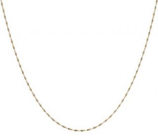 EternaGold 18 Tightly Twisted Ribbon Necklace 14K Gold, 1.4g