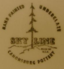 Vintage Blue Ridge Skyline Stanhome Ivy Luncheon Plate