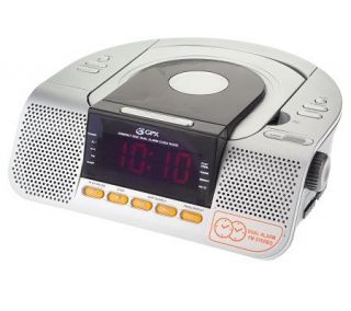 GPX Programmable Clock Radio with CD Player and Alarm —