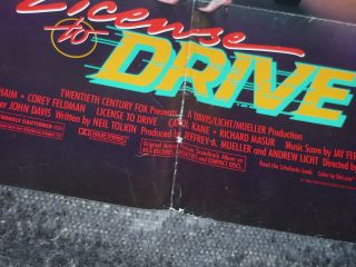 Drive 1988 1sh 27x40 Corey Haim Corey Feldman 80s Teen Classic