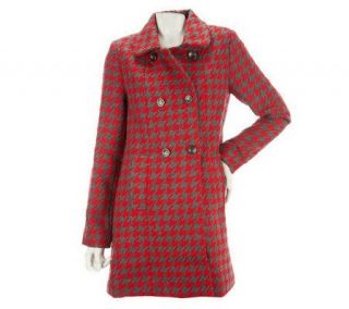 CE by Cristina Ehrlich Houndstooth Coat   A226555