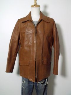 50s Vintage Cresco Horsehide Leather Sport Jacket Coat 42