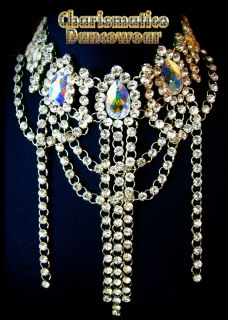 swarovski crystal drag queen elegant choker necklace