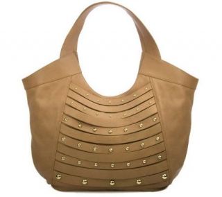 Sobella Leather Studded Tote Handbag —