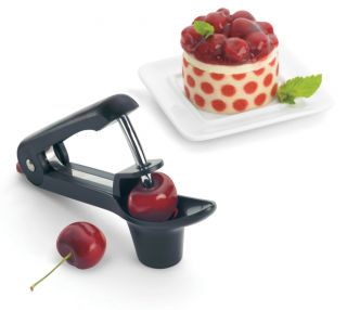 The one of a kind scoop on the Cuisipro Cherry & Olive Pitter makes