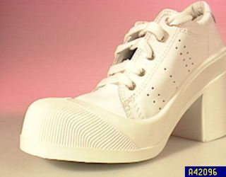 Guess Leather High Heeled Sneakers —