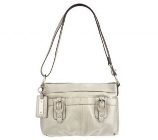 Tignanello Pebble Leather Convertible Crossbody Bag —