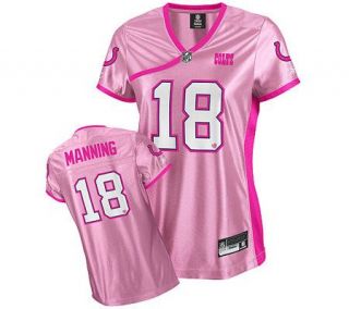 NFL Colts Peyton Manning Womens Be Luvd PinkJersey —