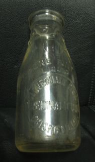  Antique Recinald Cox Pint Milk Bottle Crisfield Maryland MD