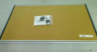 Quartet Cubicle Arc Frame Color Cork Bulletin Board, 30 x 18 In