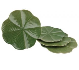 Blarney Ceramics 4 Leaf Clover Set of 4 Side Plates   H191512