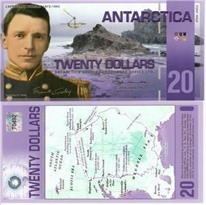 Antarctica $20 Banknote World Money UNC Currency Bill