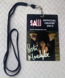  Cruise Badge Autographed by Costas Mandylor Hoffman in Saw