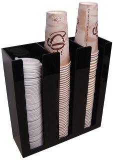 Coffee Cup Lid Holder Dispenser Organizer Caddy Coffee Counter Display