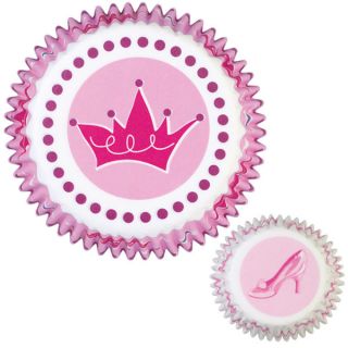 Wilton Princess Baking Cups Cupcake Party Crown Slipper