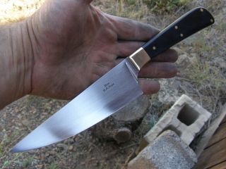 Craig Barr Hand Forged from a truck Leaf spring Knife Chefs Knife