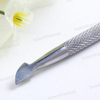 Cuticle Nail Pusher Remover Stainless Steel Manicure