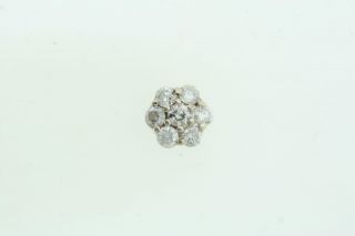  White Gold 1 0ct Round Diamond Flower Custer Ring Head Mount