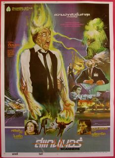 Scanners David Cronenberg Horror Thai Poster Orig 1981