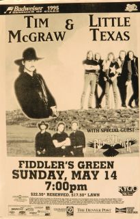  LITTLE TEXAS/BLACKHAWK 1995 DENVER CONCERT TOUR POSTER  Country Music