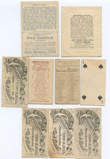 18 1900s Nine Old Cigarette Tobacco Cards Kinney Bros Pan Handle More
