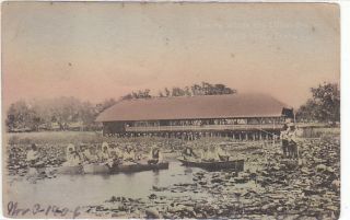 Eagle Lake Texas TX Fishing Pavilion Old 1906 UDB PC