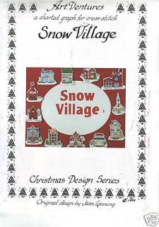  Cross Stitch Snow Village Art Ventures