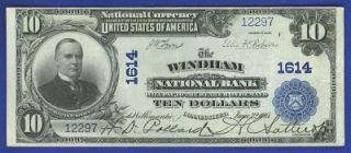 10 1902 windham national bank ct nbn crisp xf