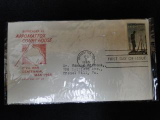 First Day Cover Scott D 1182 HF Cachet Appomatiox