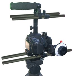 Mattebox 15mm Rod Support Follow Focus 9 Camera Cage 5D 7D GH1 GH2